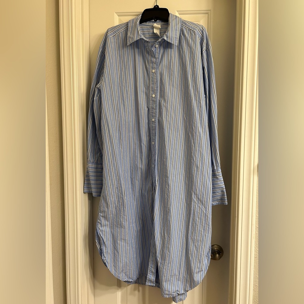 H&M oversized shirt dress size medium